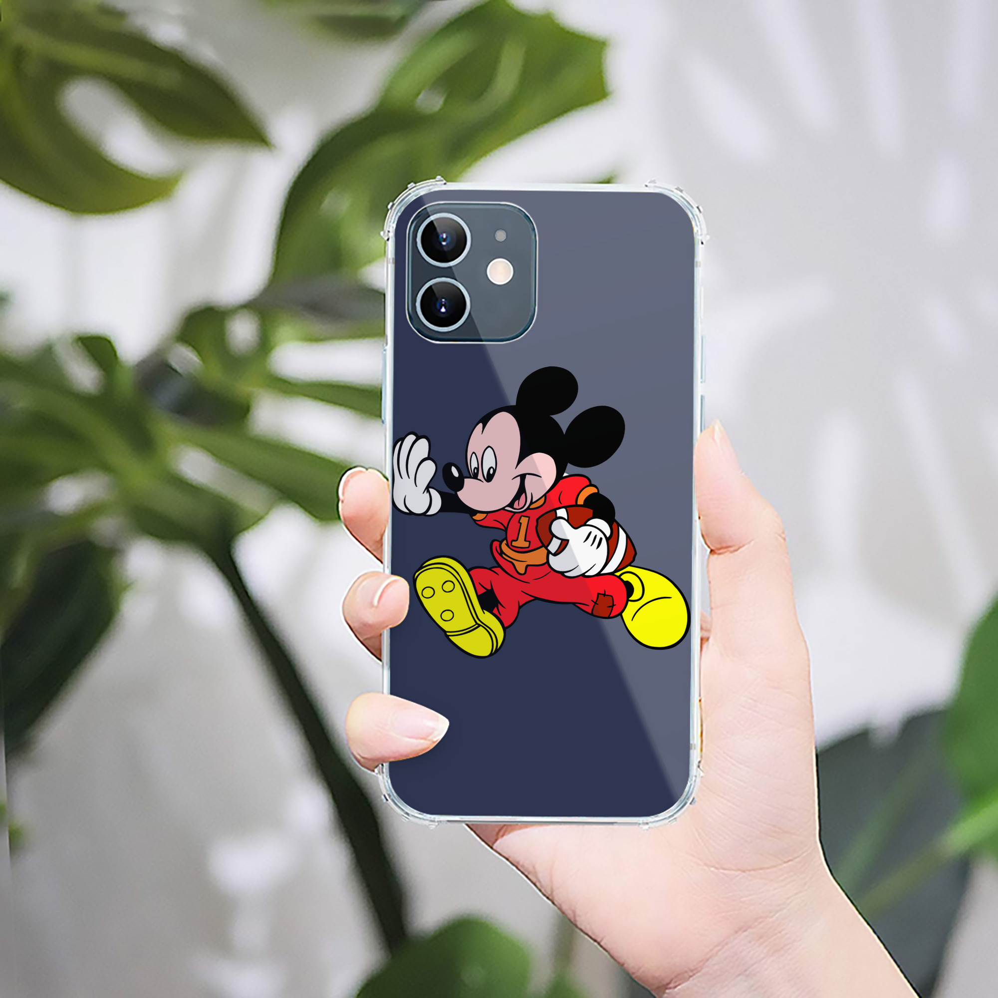 ミッキーマウス Mickey Mouse 【iPhone 12シリーズ対応】透明スマホケース（クリアソフトケース）